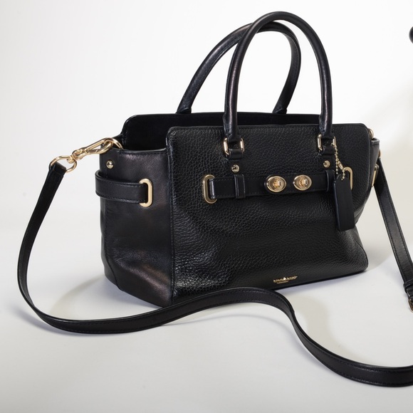 Coach Handbags - coach Black Leather Handbag